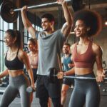 People doing strength training